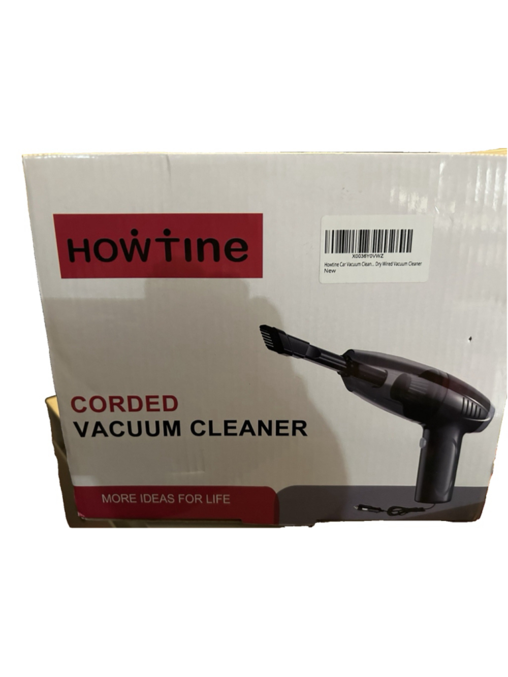 Howtine Corded Car Vacuum Cleaner 120W Black